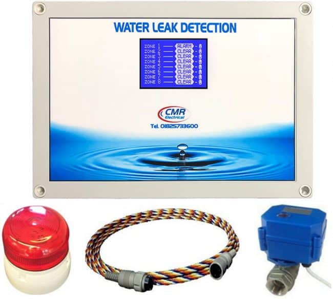 LD8-2 alarm unit, beacon, detection cable and shut off valve